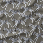 Zebra Taupe Fabric