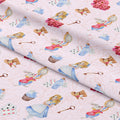 Alice in Wonderland Pink Fabric