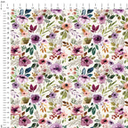 Amethyst Floral Fabric