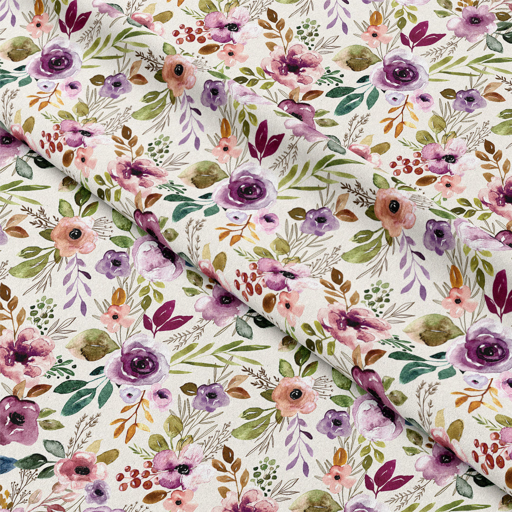 Amethyst Floral Fabric