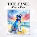 TOTE Boxer Dog Watercolour Fabric Bag Panel TP-126