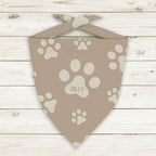 Personalised Paw Prints Neutral Fabric
