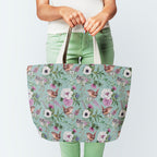 Bird & Floral Blue Fabric