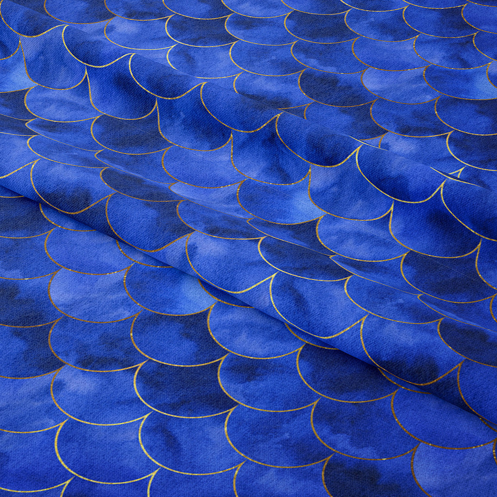Blue Scales Fabric