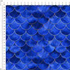 Blue Scales Fabric