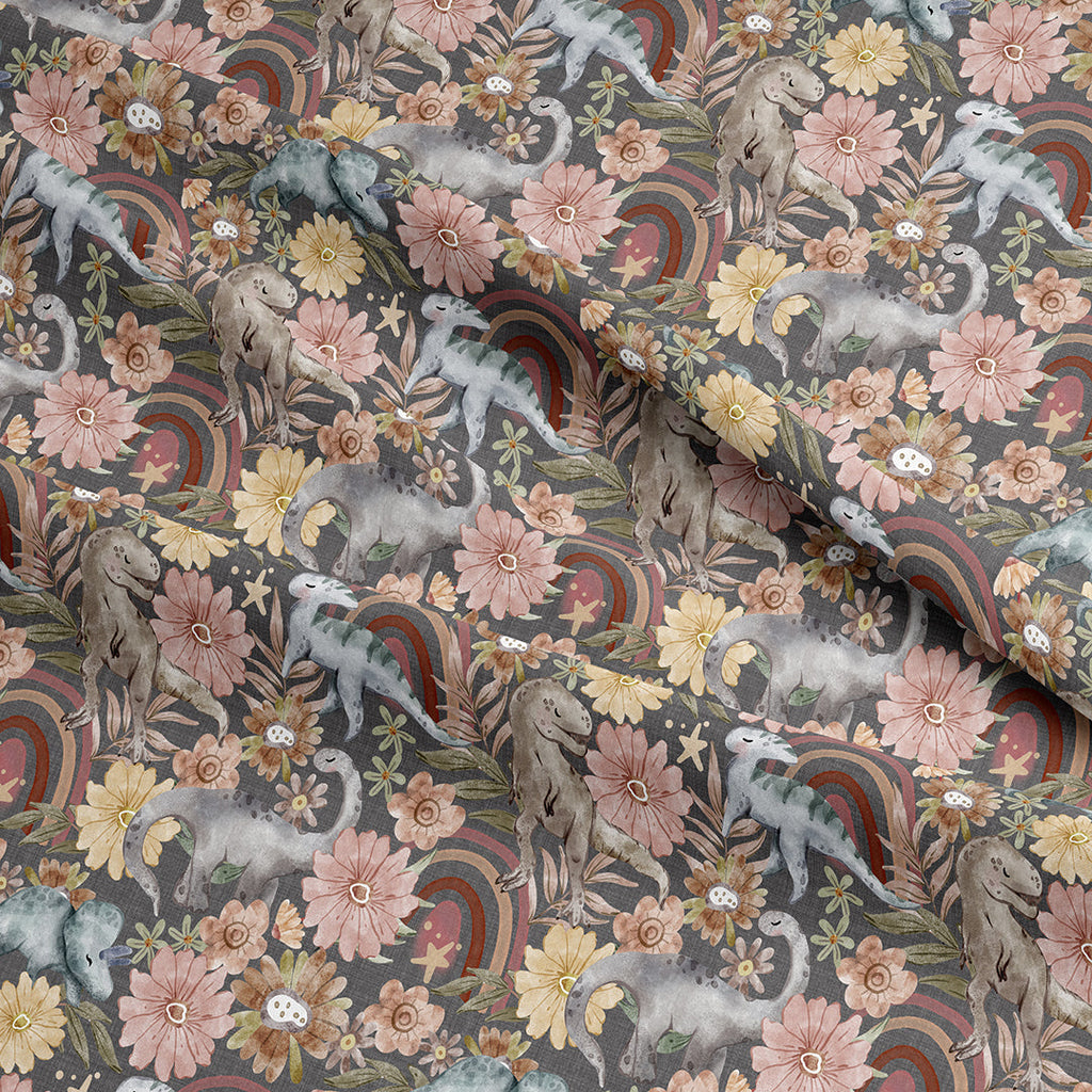 Boho Dinosaurs Fabric