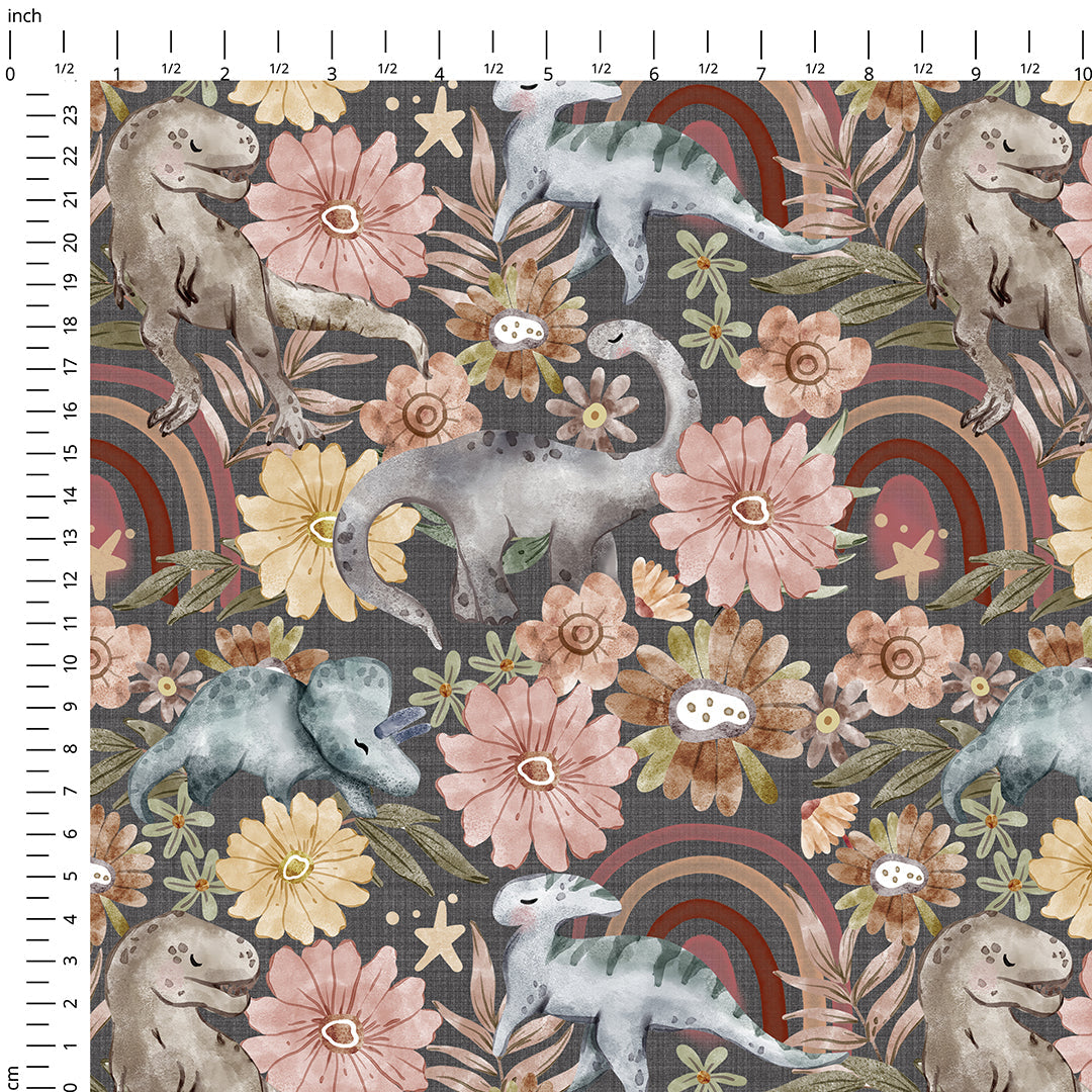 Boho Dinosaurs Fabric