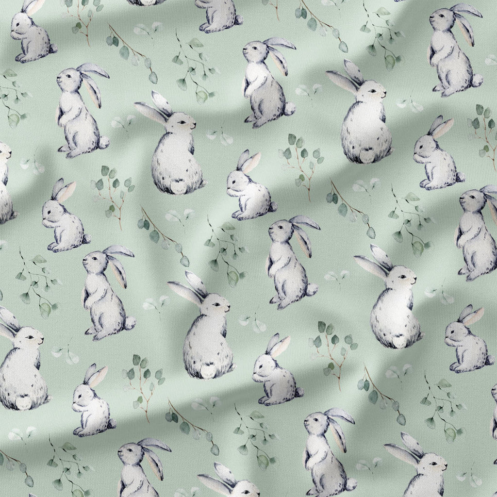Bunnies Mint, Fabric