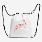 Floral Spring Bunny Iron on Fabric Heat Transfer DTF-120