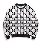 Checkered Skulls Fabric