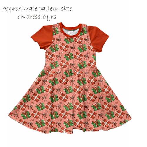 Christmas Gifts Peachy Fabric