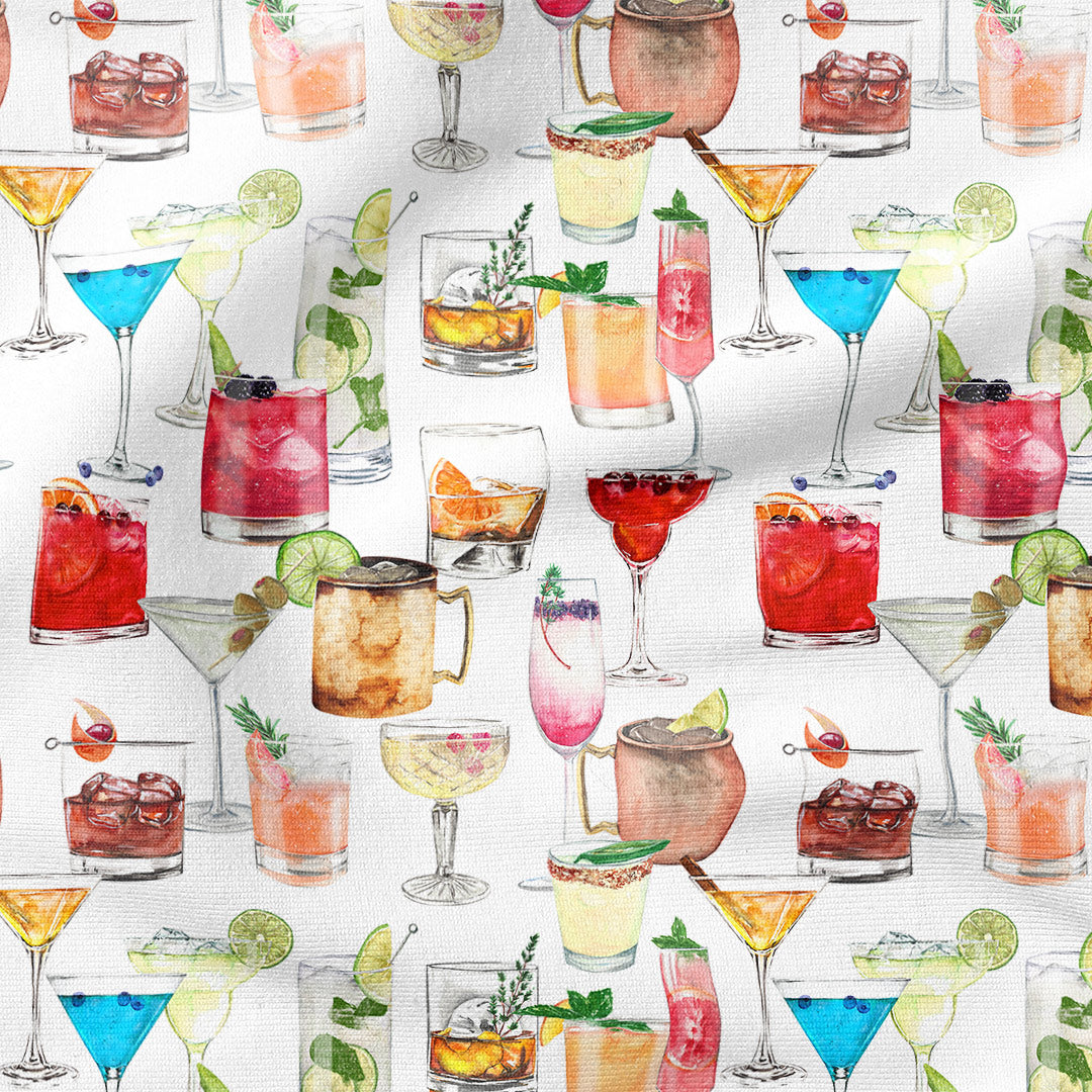 Cocktails Fabric