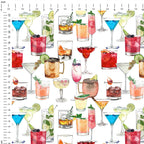 Cocktails Fabric