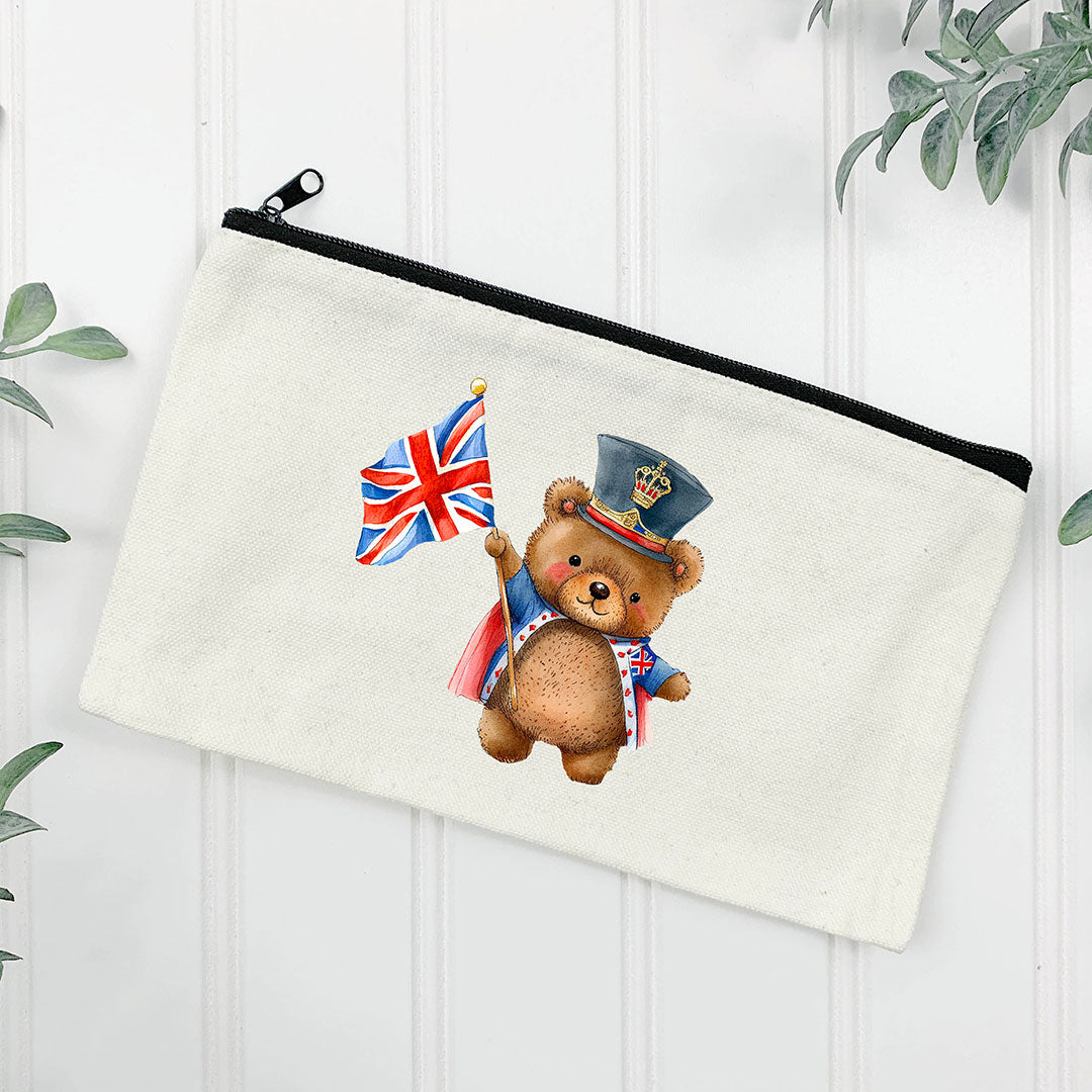Cute Coronation Bear Iron on Fabric Heat Transfer DTF-113