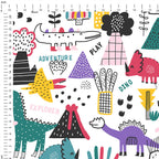 Dino Doodle Fabric