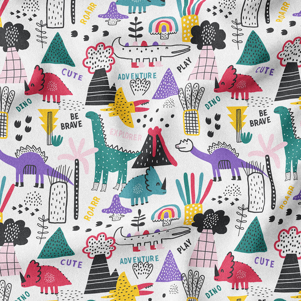 Dino Doodle Fabric