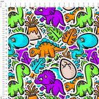 Dino Mashup Fabric