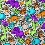 Dino Mashup Fabric