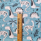 Dotty Dinos Blue Fabric