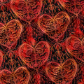 Flame Hearts Fabric