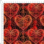 Flame Hearts Fabric