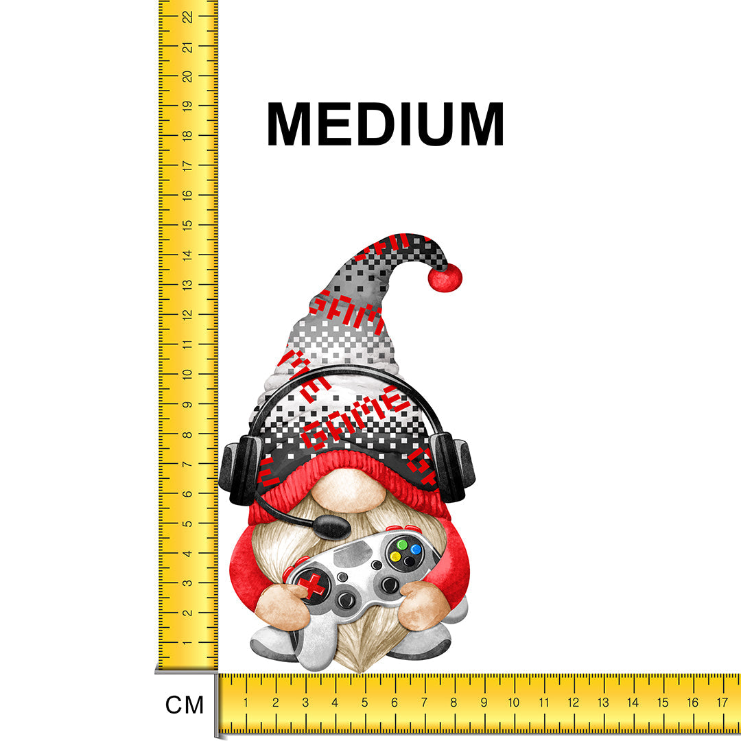 Gaming Boy Gnome Iron on fabric heat transfer DTF-67
