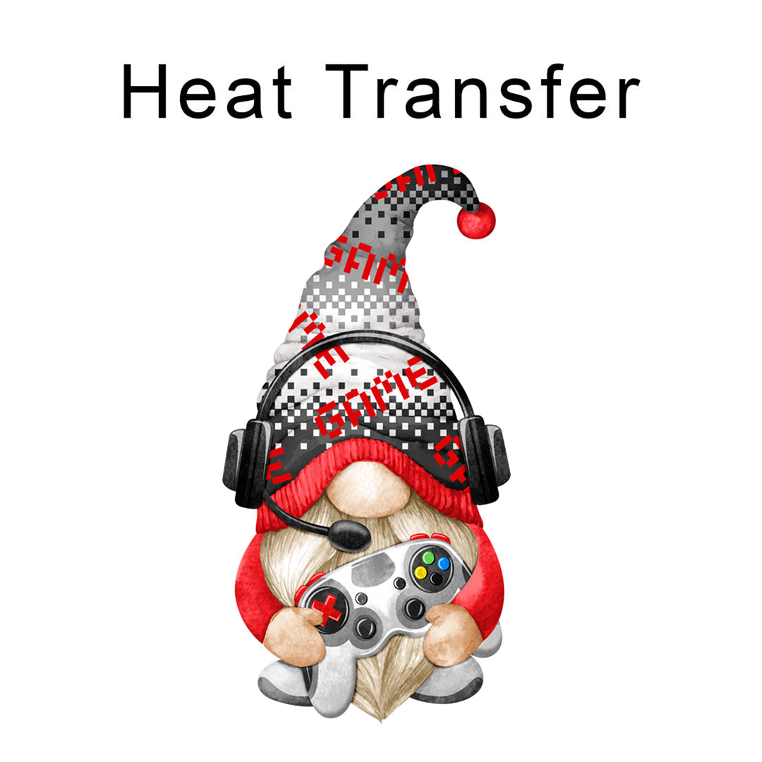 Gaming Boy Gnome Iron on fabric heat transfer DTF-67