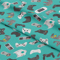 Gaming Teal Fabric