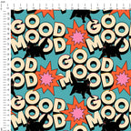 Good Mood Black Cat Fabric