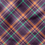 Purple and Orange Plaid Fabric 1199