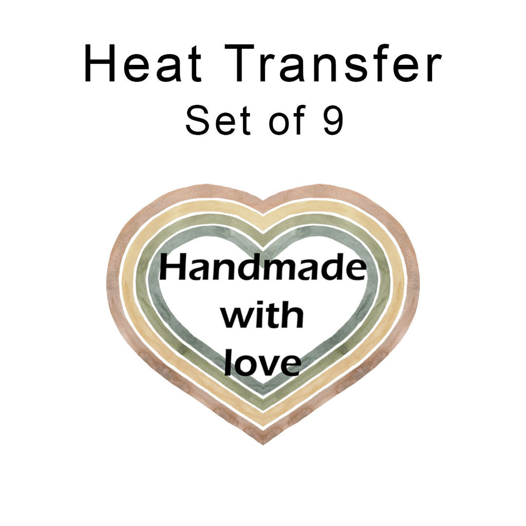 Handmade with Love Iron on fabric heat transfer DTF-15