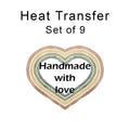 Handmade with Love Iron on fabric heat transfer DTF-15