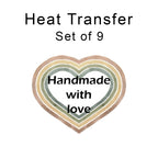 Handmade with Love Iron on fabric heat transfer DTF-15