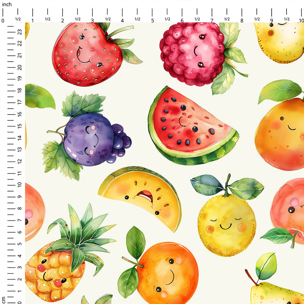 Happy Fruit Fabric