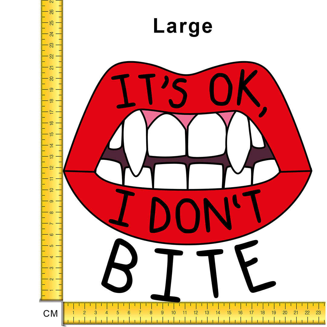 I don't bite Iron on fabric heat transfer DTF-31