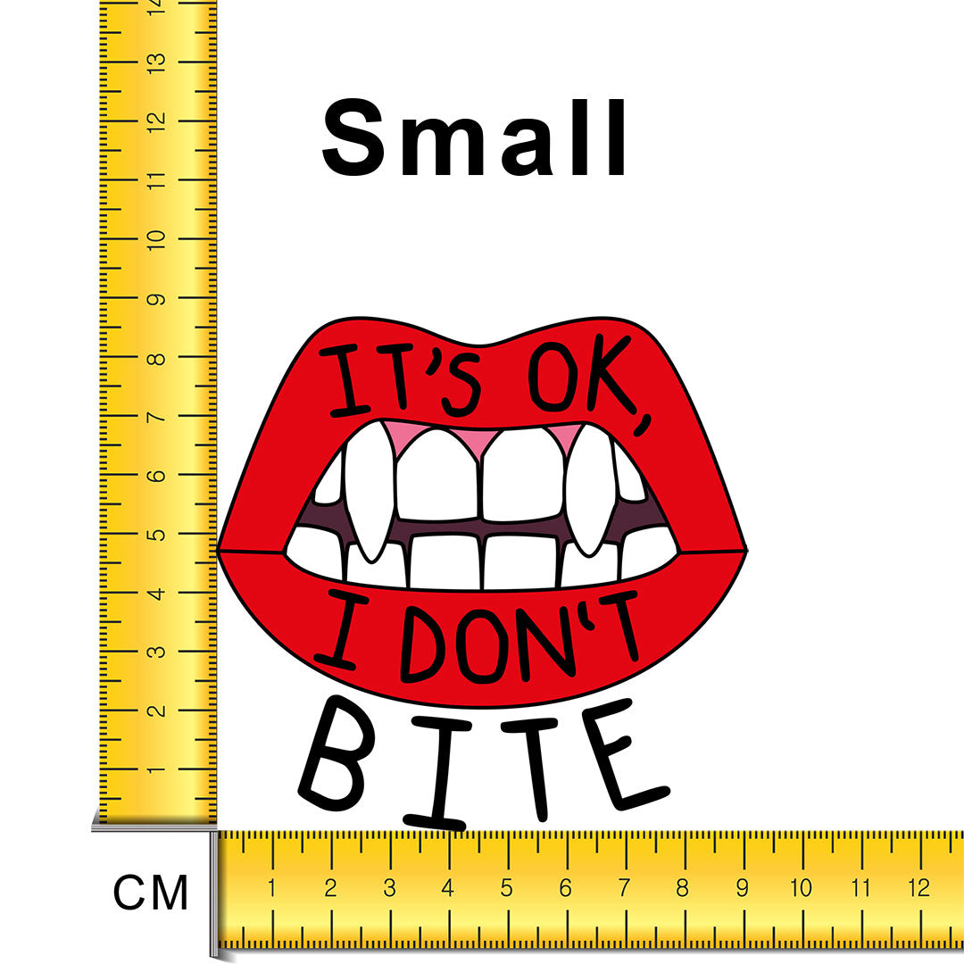 I don't bite Iron on fabric heat transfer DTF-31