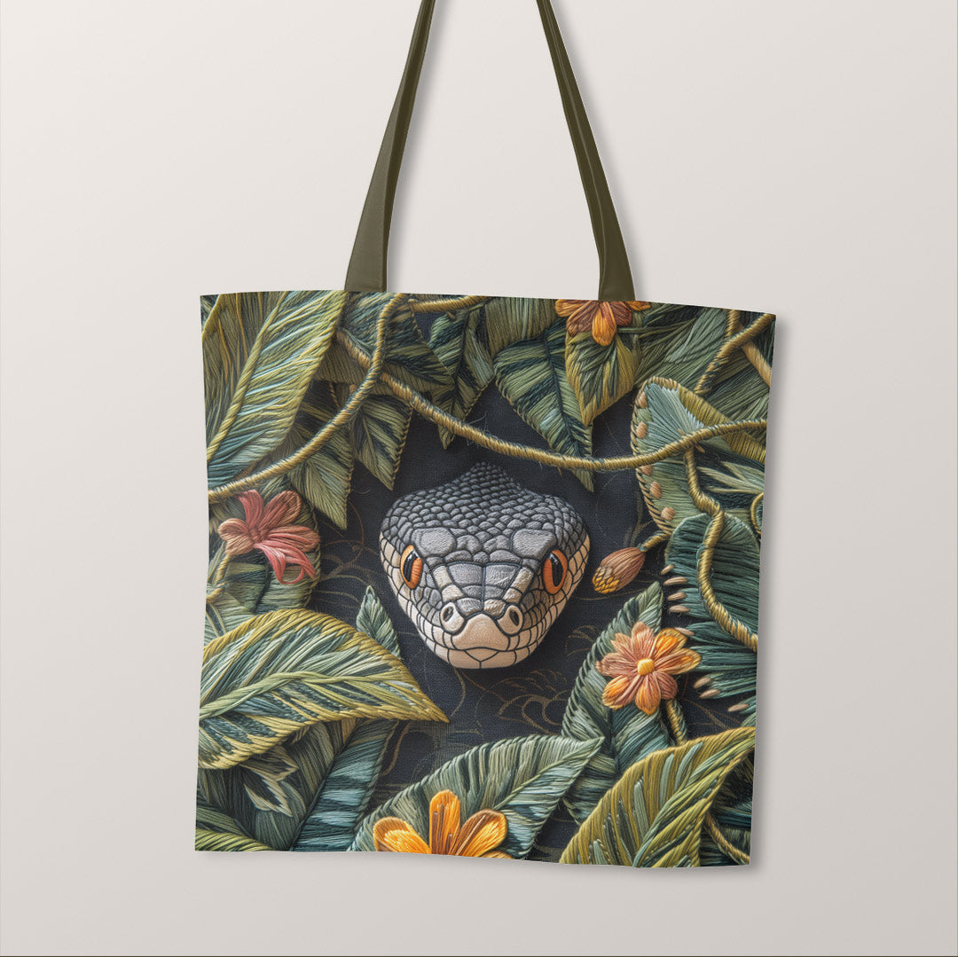 TOTE Fabric Bag Panel Jungle Snake TP-261