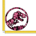 Jurrastic Pink Iron on Fabric Heat Transfer DTF-212
