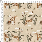 Lazy Day Squirrel Fabric