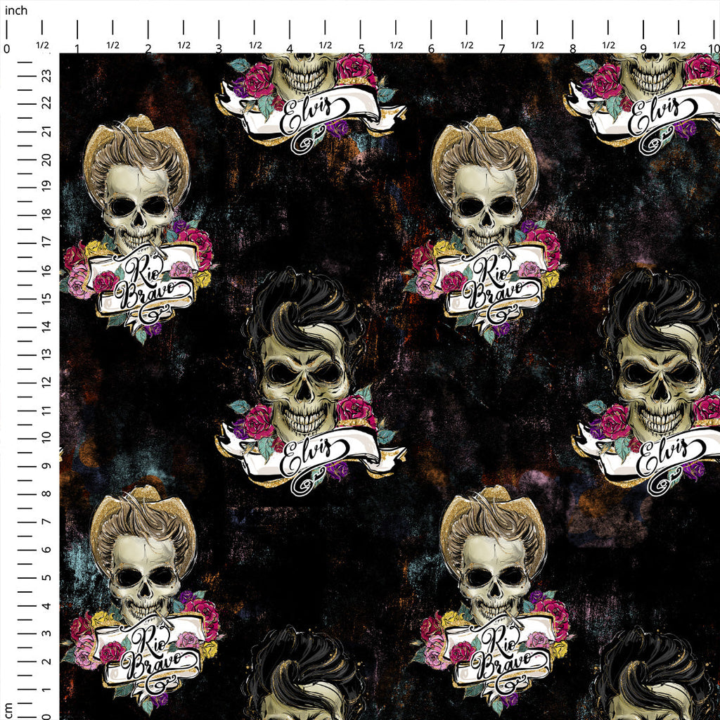 Hollywood Skulls Boys Fabric