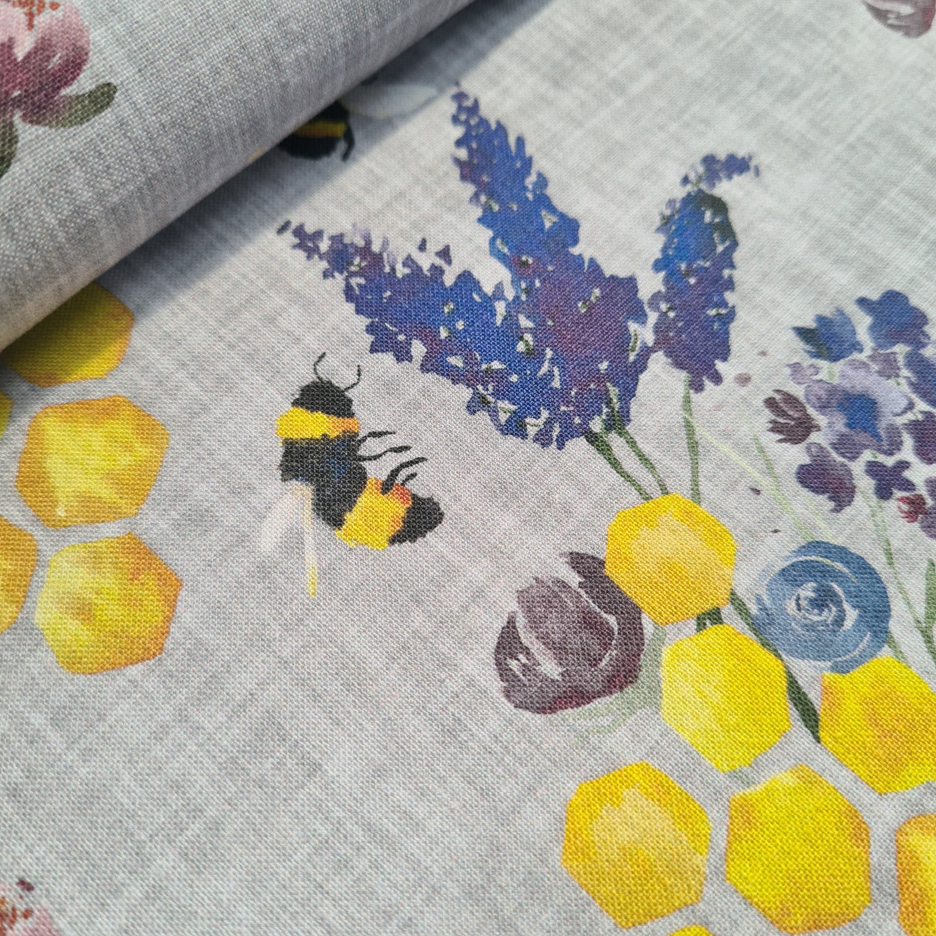 Lilac Bees Fabric