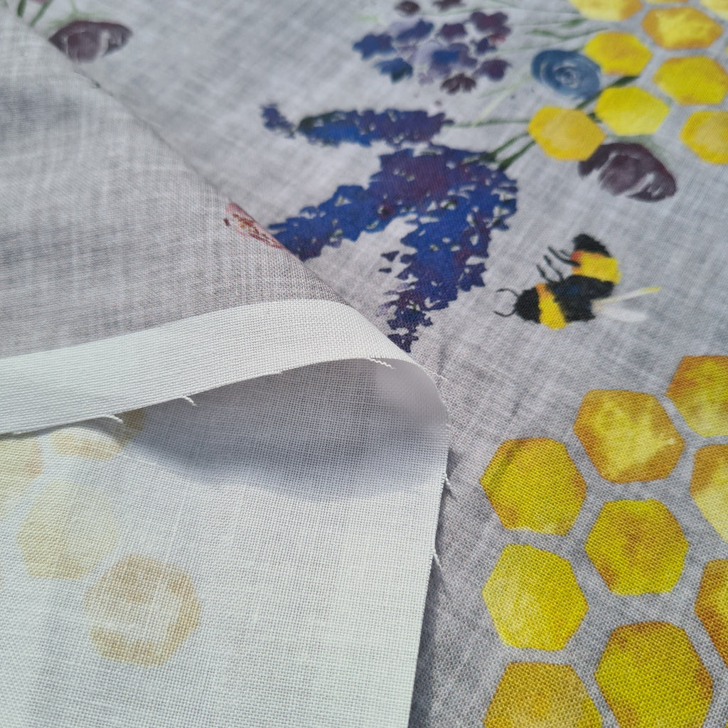 Lilac Bees Fabric
