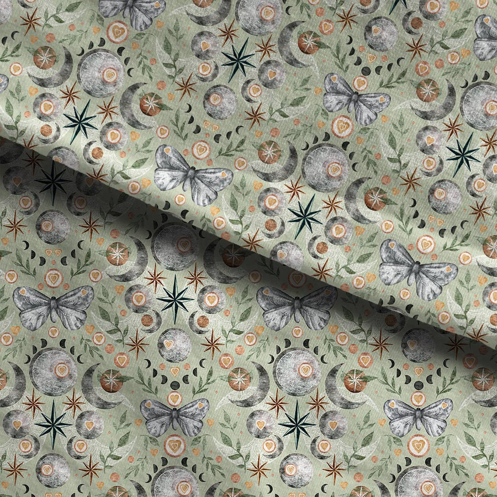 Lunar Love Sage Fabric