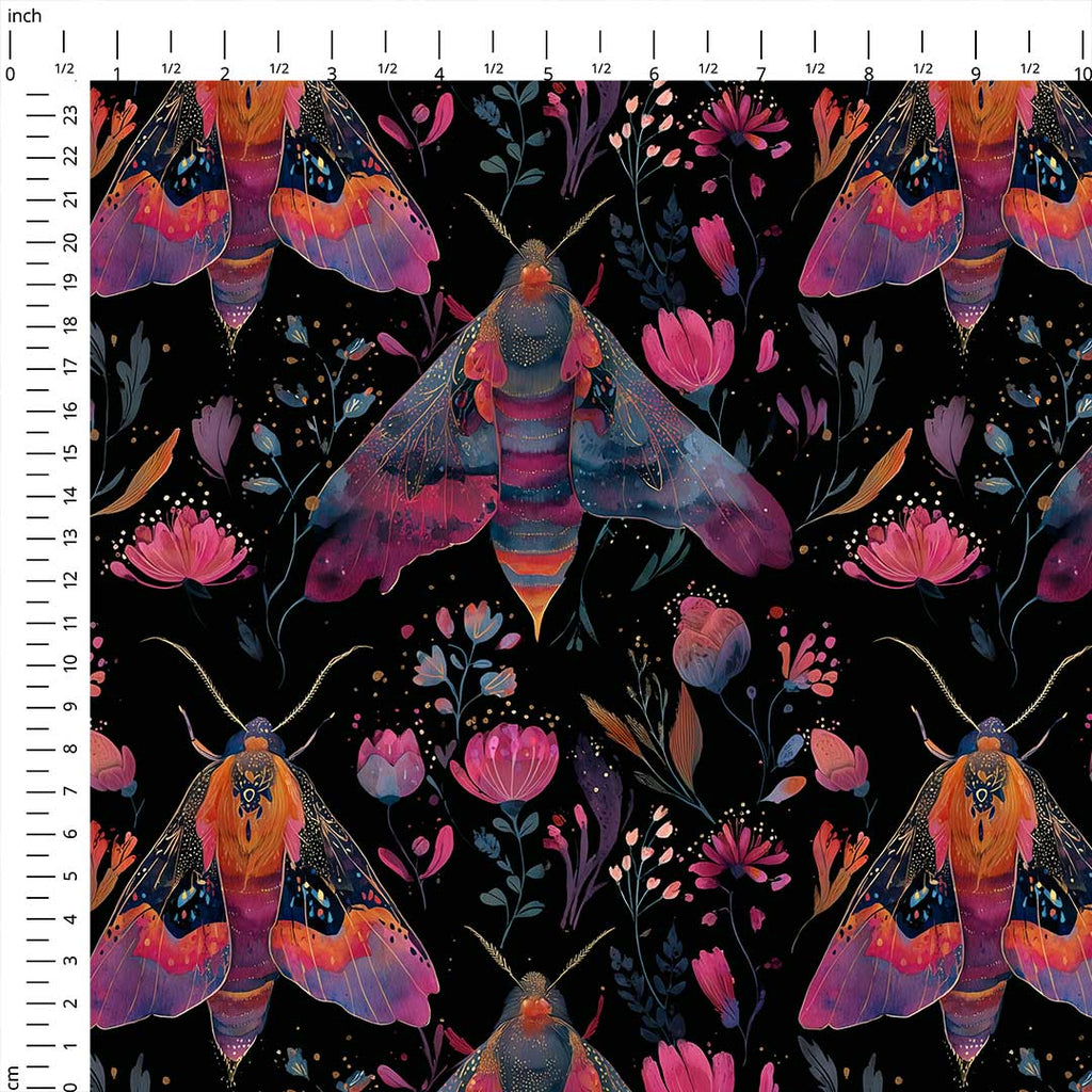 Magical Moths Fabric