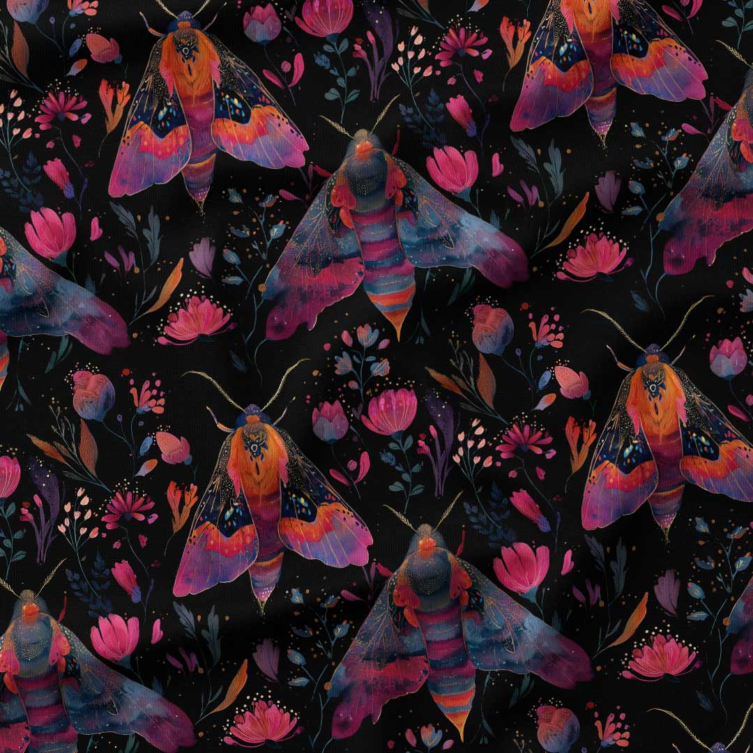 Magical Moths Fabric
