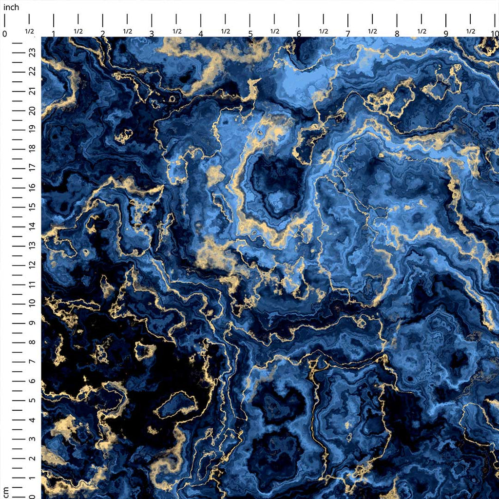 Marble Navy Fabric