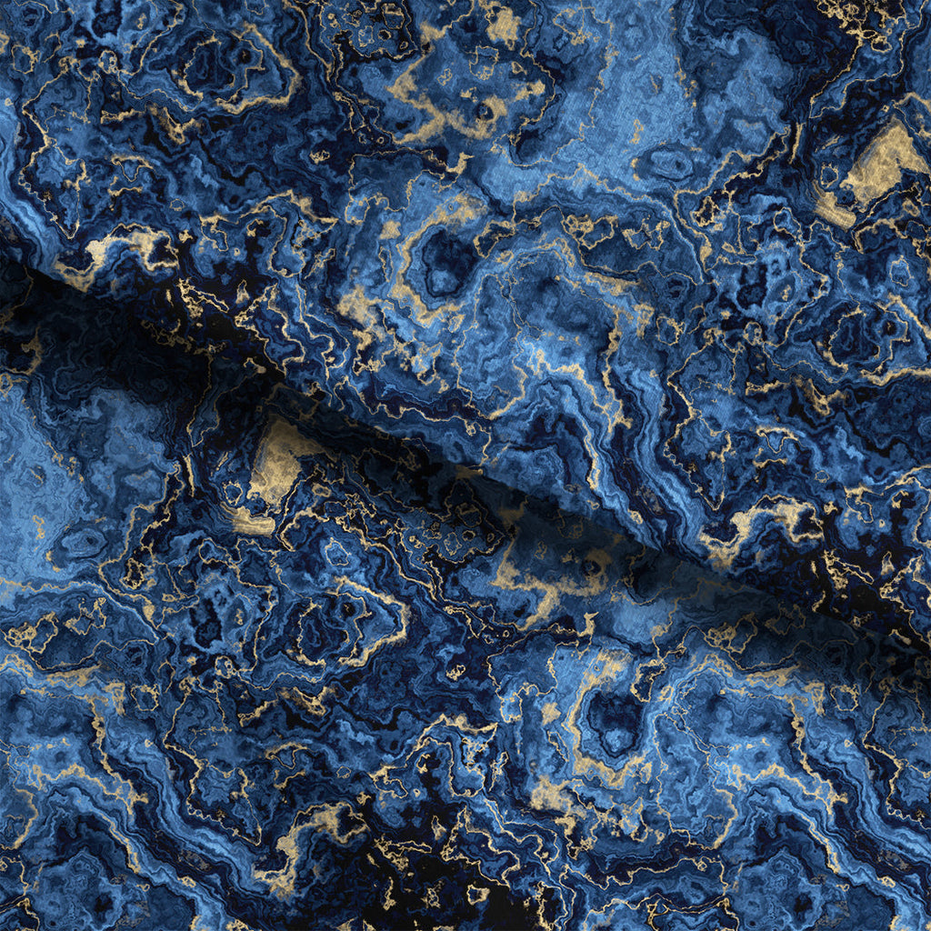 Marble Navy Fabric