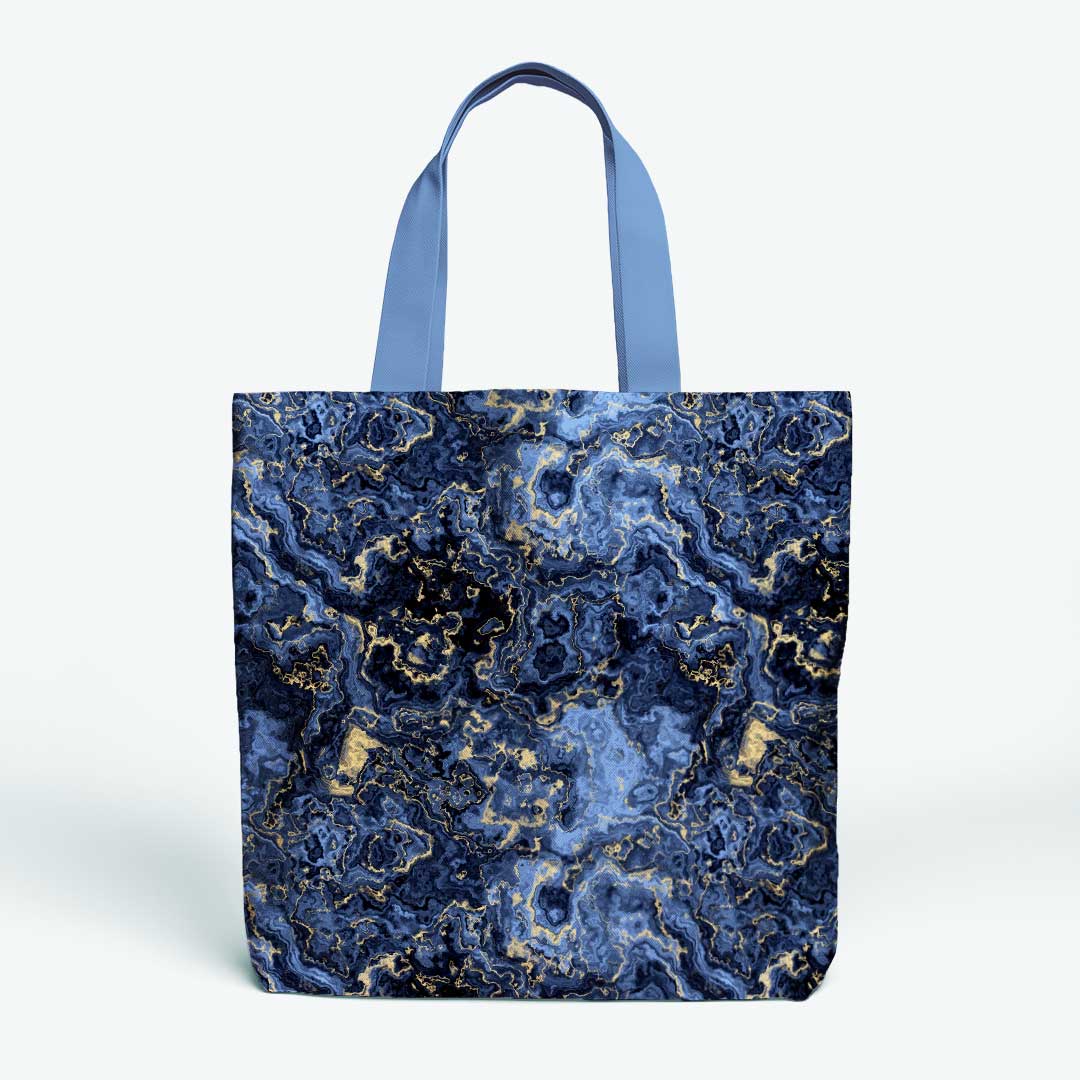 Marble Navy Fabric