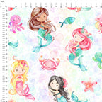 Mermaids and Friends Fabric