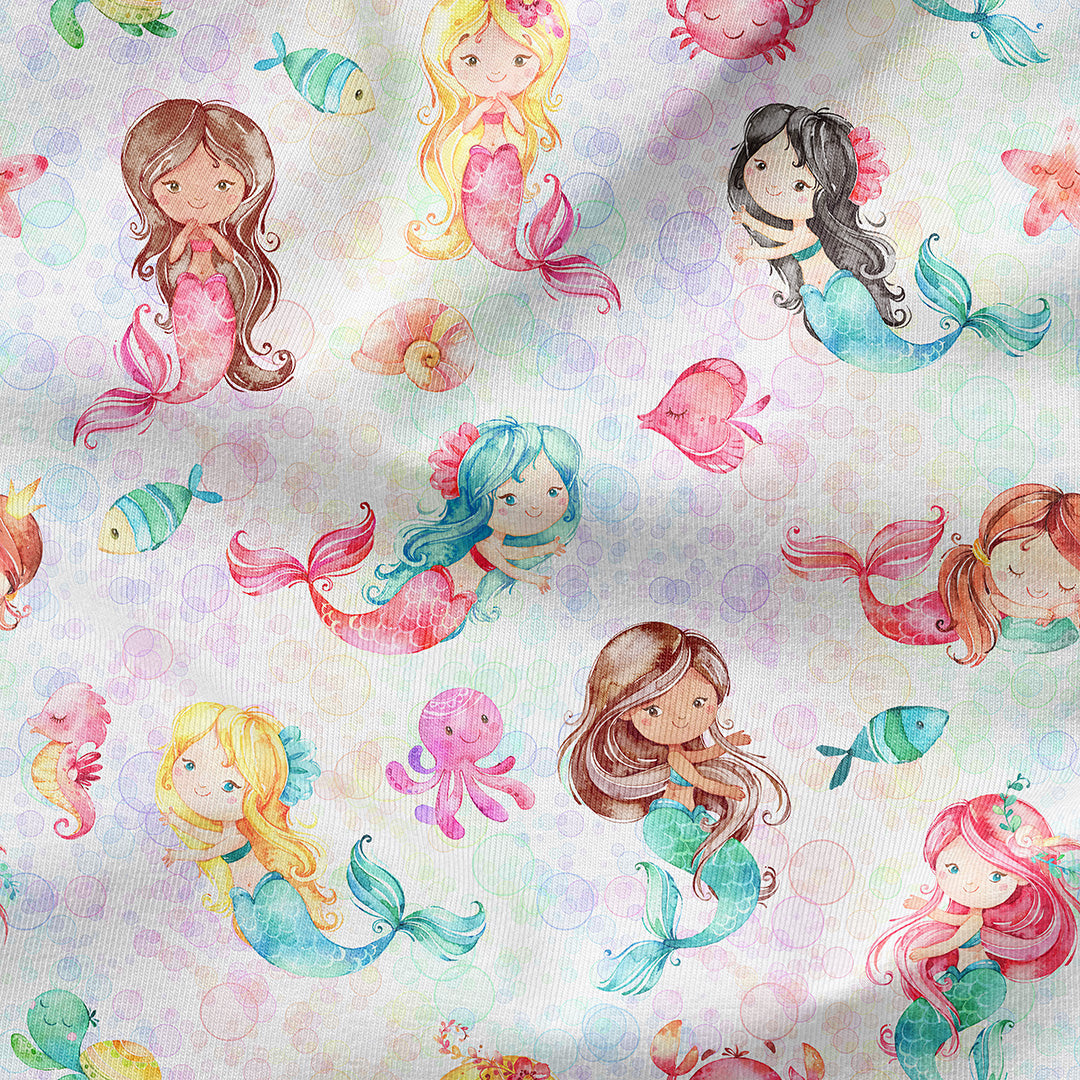 Mermaids and Friends Fabric